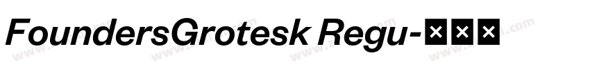 FoundersGrotesk Regu字体转换